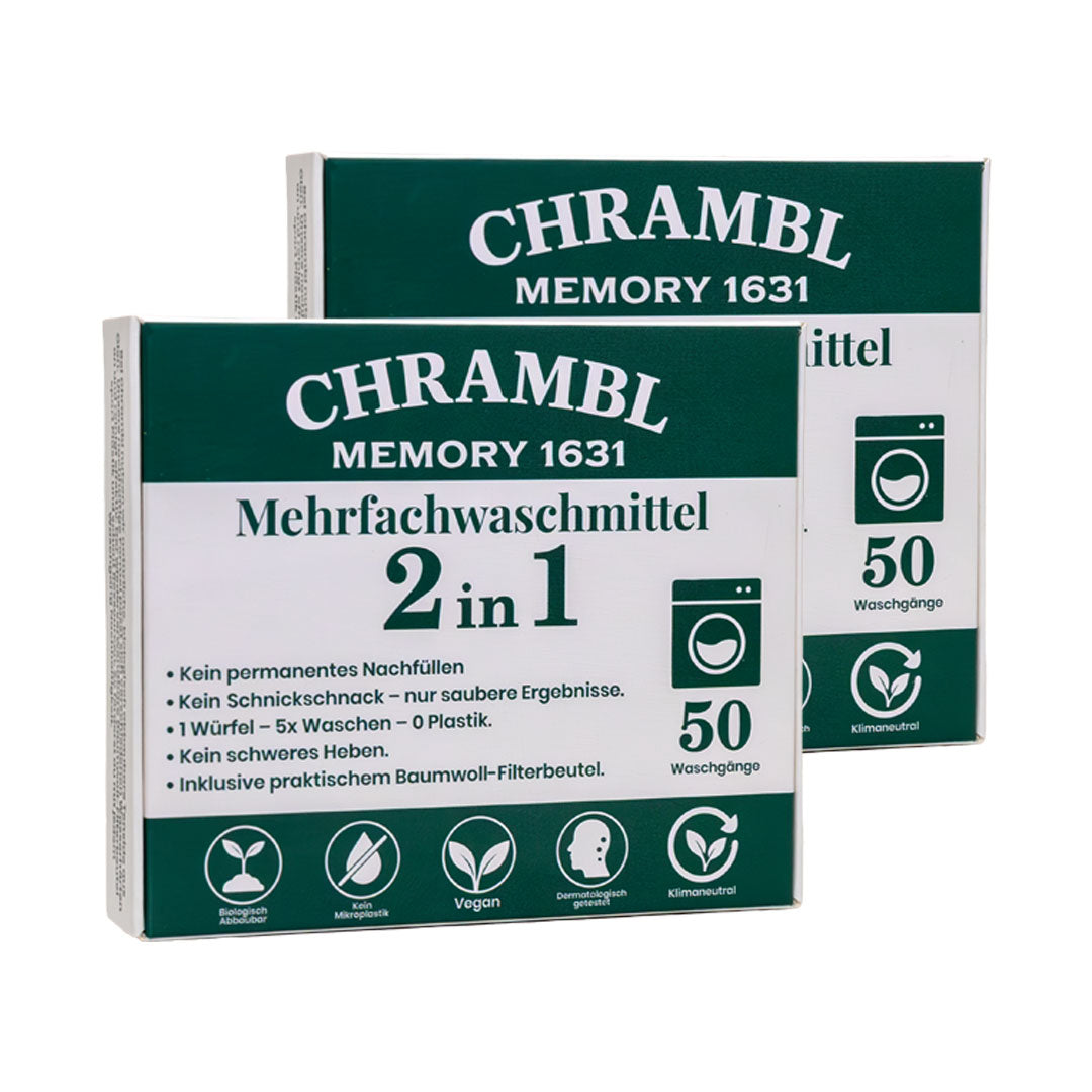 100 Wäschen,20 Waschwürfel,2 Verpackungen
