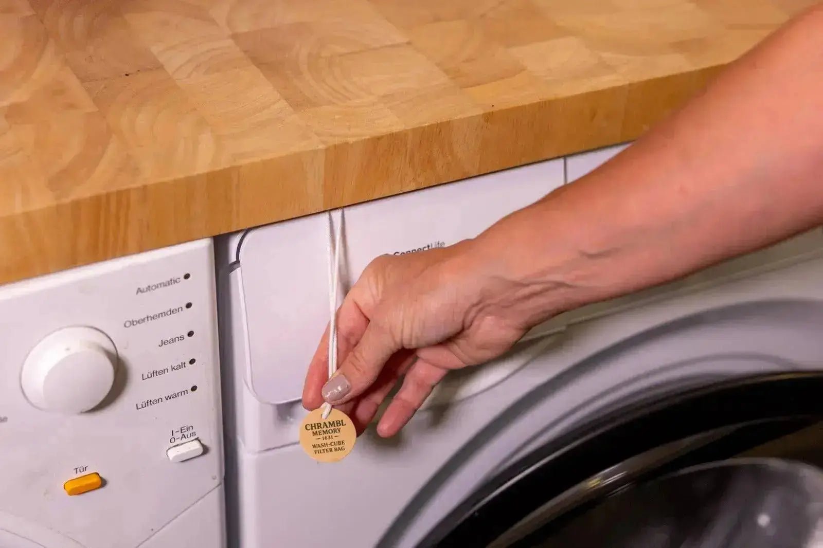 Starterpaket Chrambl® 2in1 – 10 Multi - Wasch Würfel für bis zu 50 Waschgänge mit Baumwoll - Filterbeutel - Chrambl