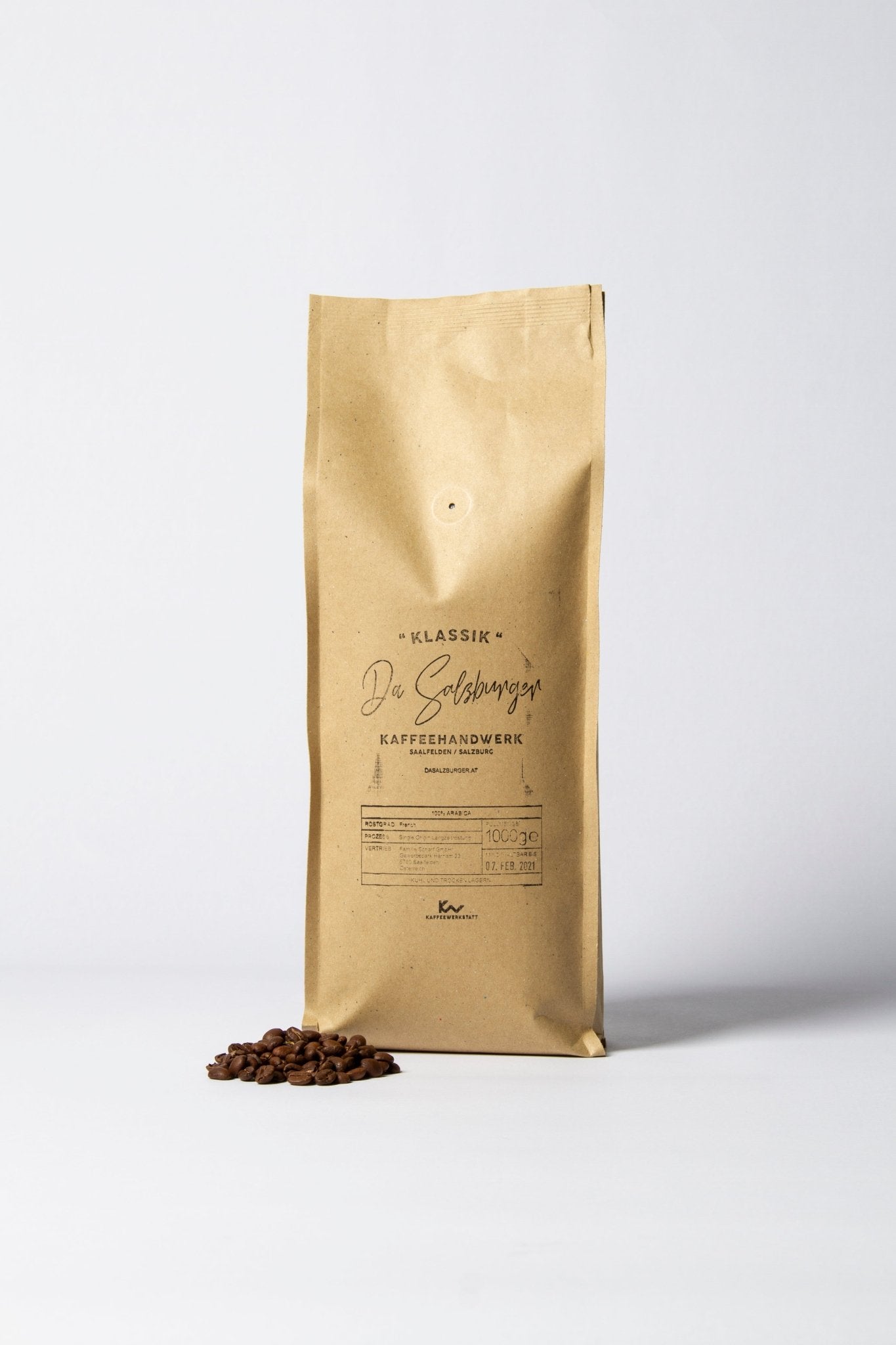Da Salzburger Klassik – 100% Arabica Kaffeebohnen | Medium Roast | 1kg - Chrambl