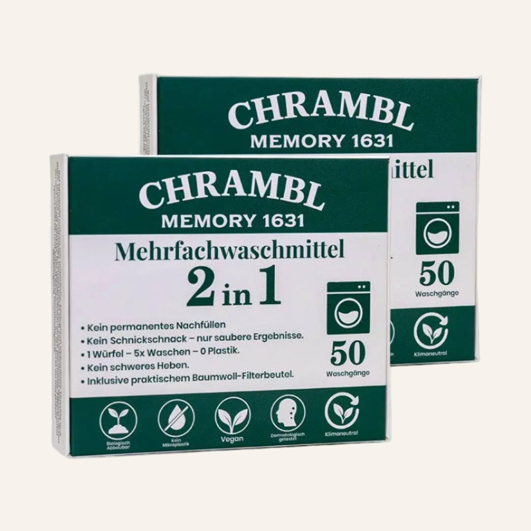 Familienpaket Chrambl® 2in1 – Multi-Wasch Würfel für bis zu 100 Waschgänge - Chrambl