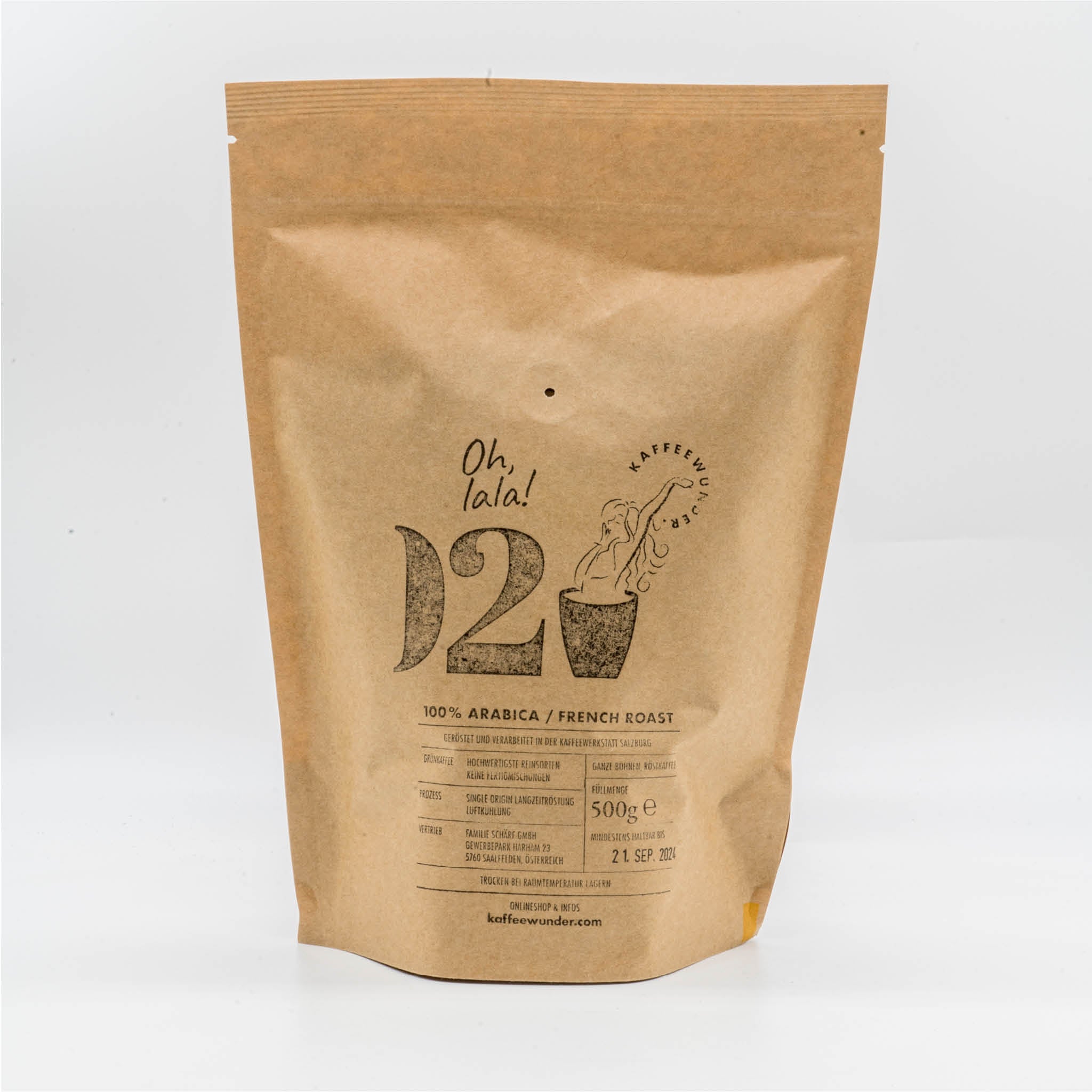 Kaffeewunder® Nr. 02 – 100% Arabica Kaffeebohnen / Medium Roast / 500g - Chrambl