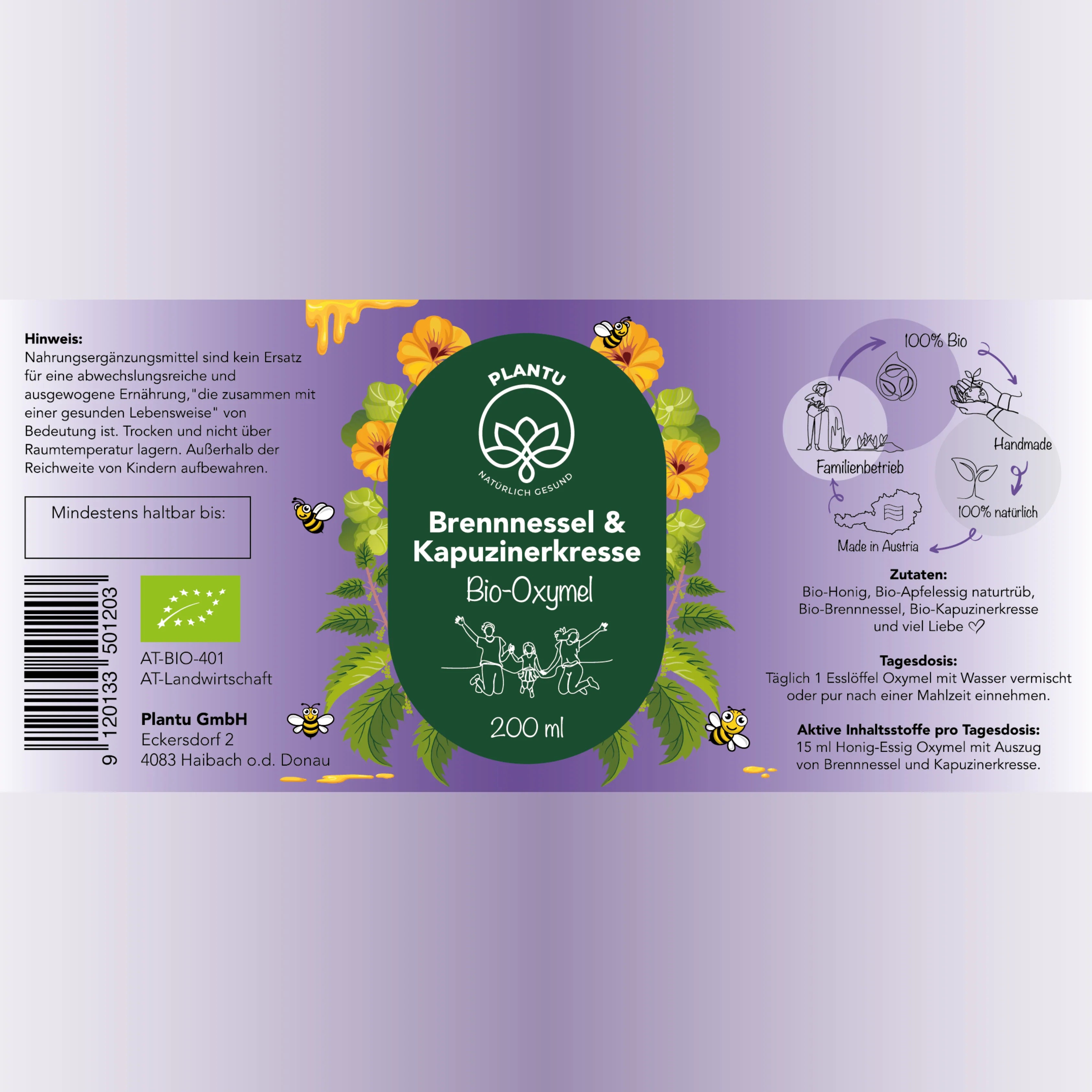 BIO-Brennnessel & Kapuzinerkresse Oxymel