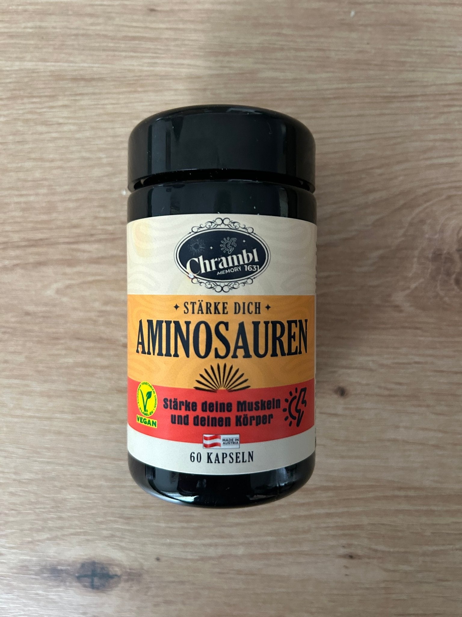 Aminosäuren "Stärke Dich" - 60 Kapseln. Stärke deine Muskeln und deinen Körper. - Chrambl