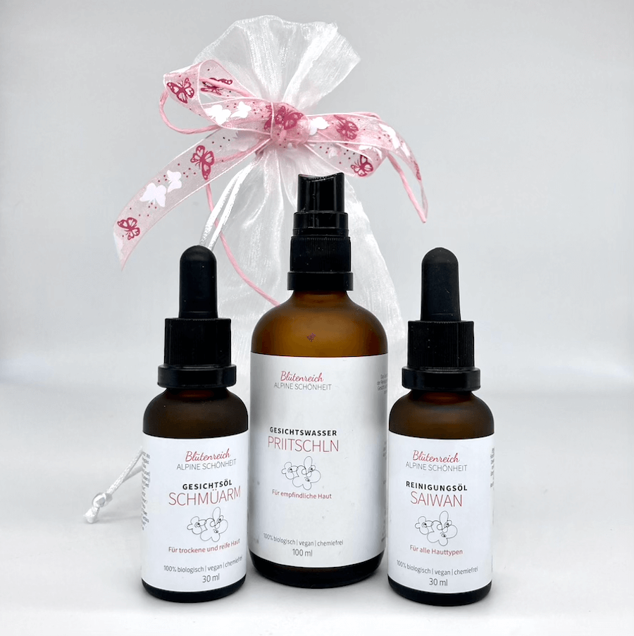 Bio-Gesichtspflege-Set Natürlich Schön | 3-Schritte-Routine für gesunde Haut - Chrambl