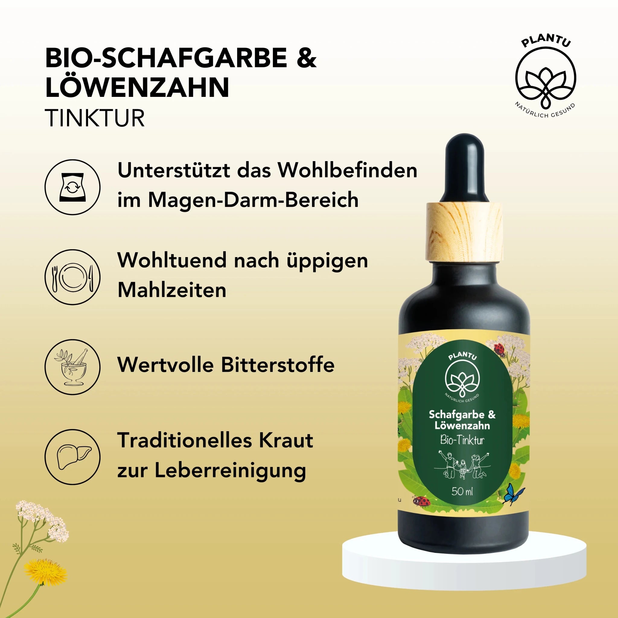 BIO-Schafgarbe & Löwenzahn Tinktur - Chrambl