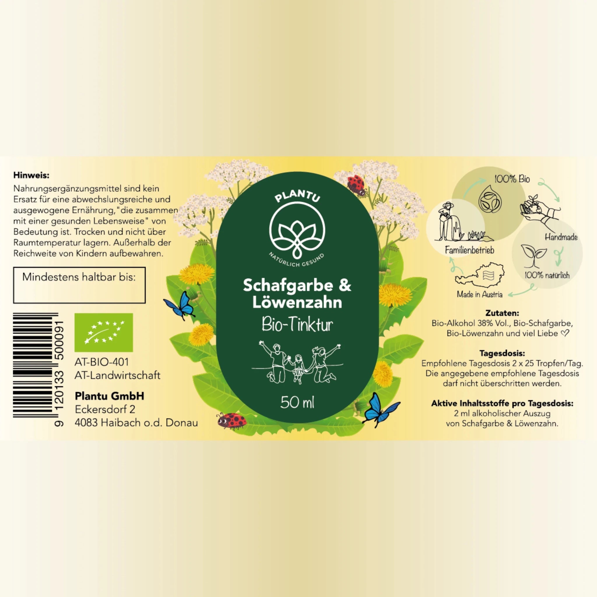 BIO-Schafgarbe & Löwenzahn Tinktur - Chrambl