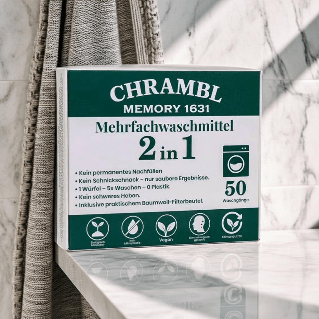 Chrambl® Starterpaket – 50 Waschgänge (inkl. 1 gratis Baumwoll - Filterbeutel) - Chrambl