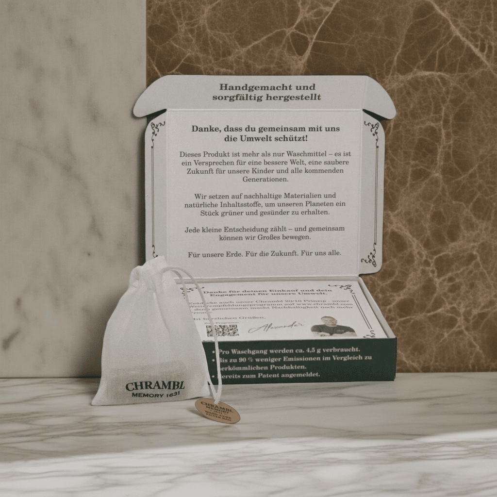 Chrambl® Vorratspaket – 300 Waschgänge (inkl. 6 gratis Baumwoll-Filterbeuteln) - Chrambl
