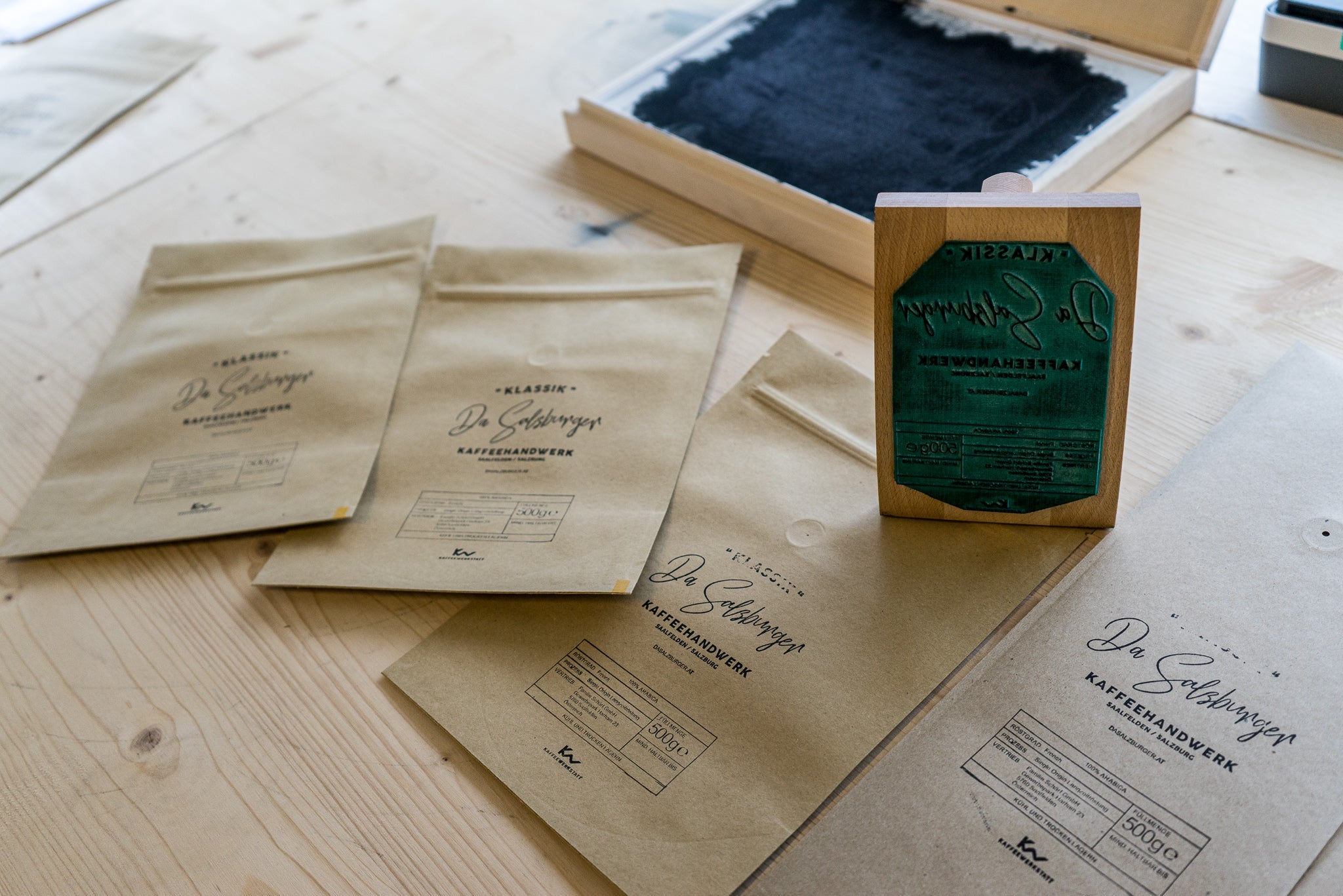 Da Salzburger Kaffee "BLUES" (100% Arabica Kaffeebohnen / 500g) - Chrambl
