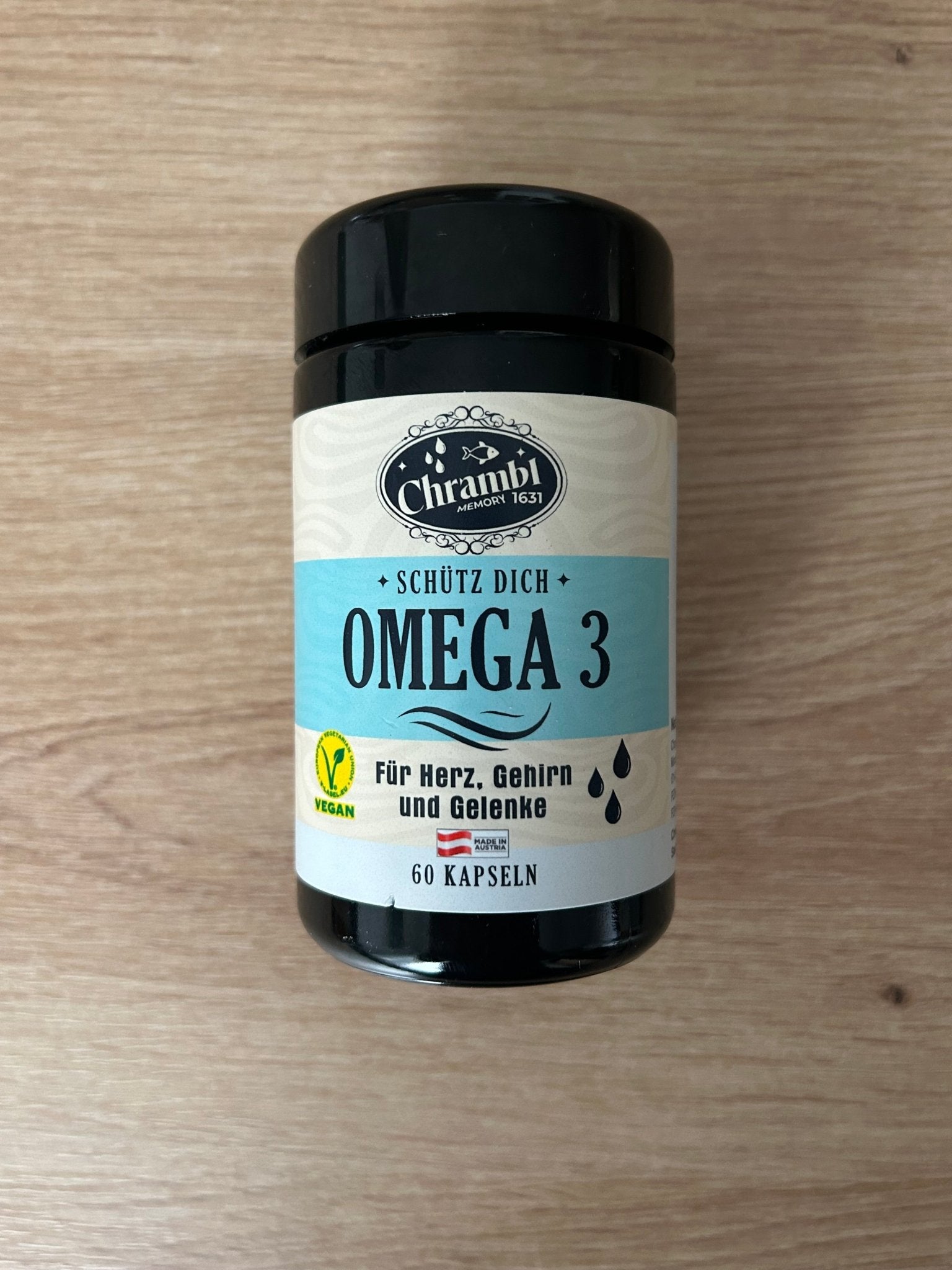 Omega 3 "Schütze Dich" 60 Kapseln für Herz, Gehirn und Gelenke - Chrambl