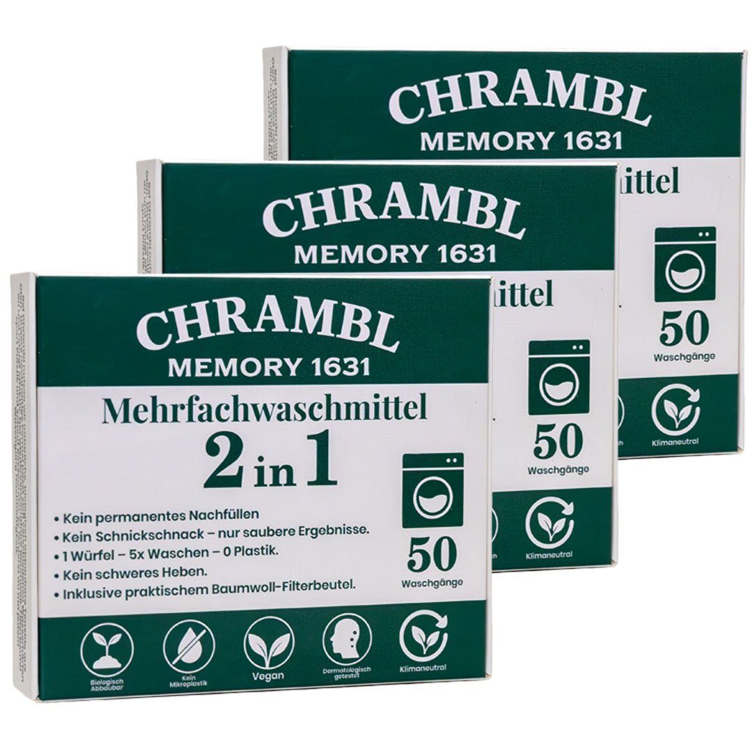 Vorratspaket Chrambl 2in1–Waschmittel für bis zu 150 Waschgänge. Bekannt aus "Die Höhle der Löwen." - Chrambl